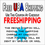 Free USA Shipping. Use coupon FREESHIPPING at checkout